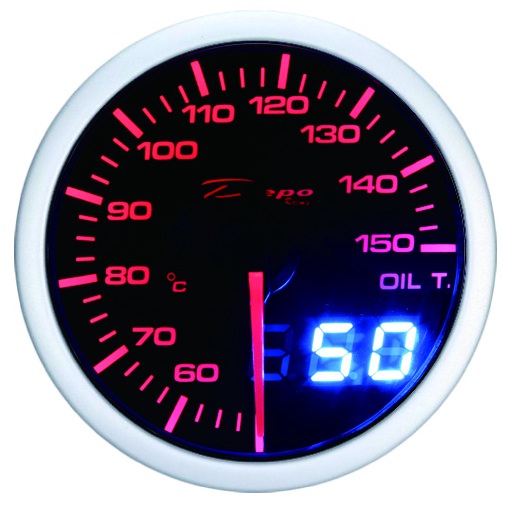 Depo Racing ELECTRIC OIL TEMP 60mm WITH LED 